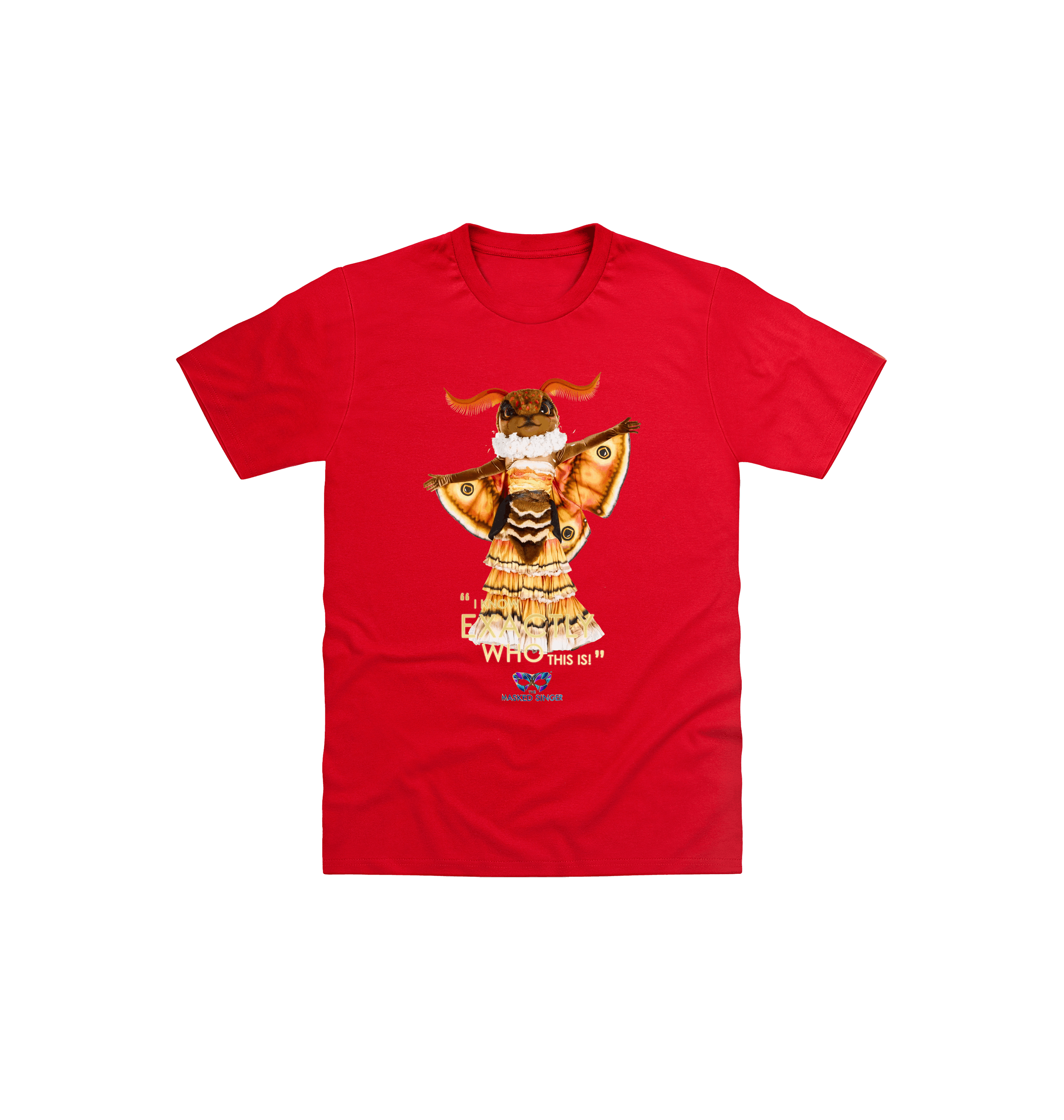Red Printed Kids T-Shirt Front